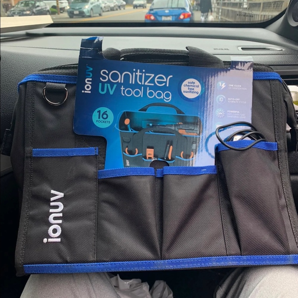 Tzumi Ionuv sanitizing tool bag